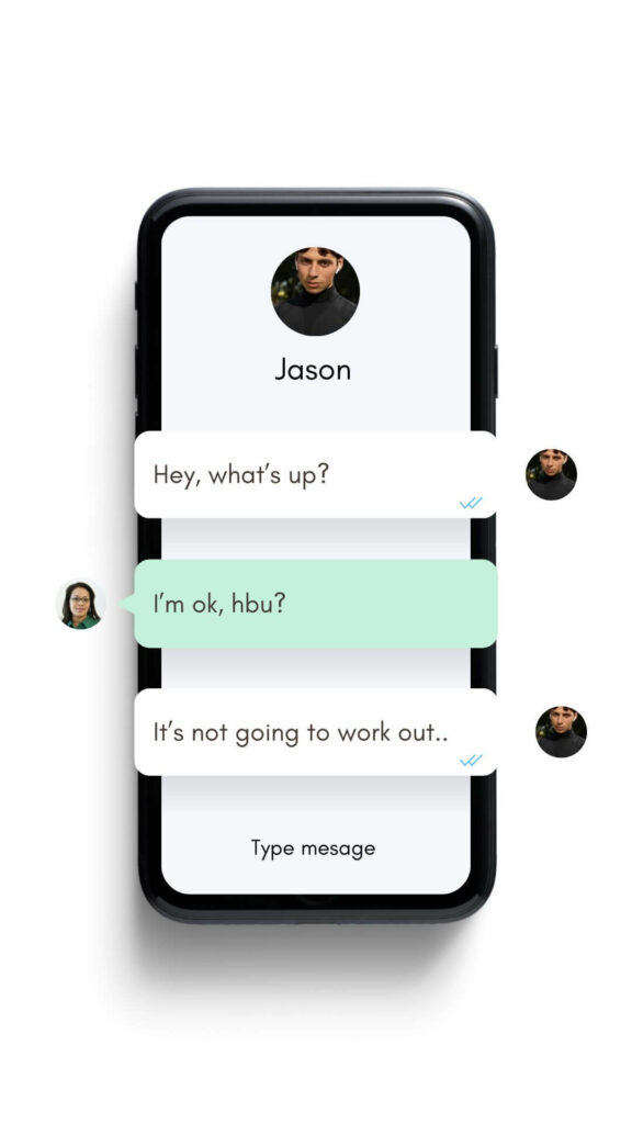 How to reject someone nicely: how a bad rejection in messages look like - "It's not going to work out"