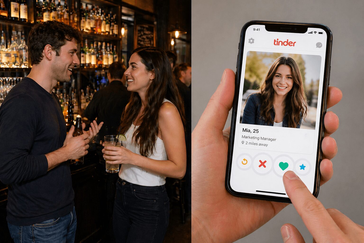 Vom Grüßen in der Bar zum Wischen nach rechts